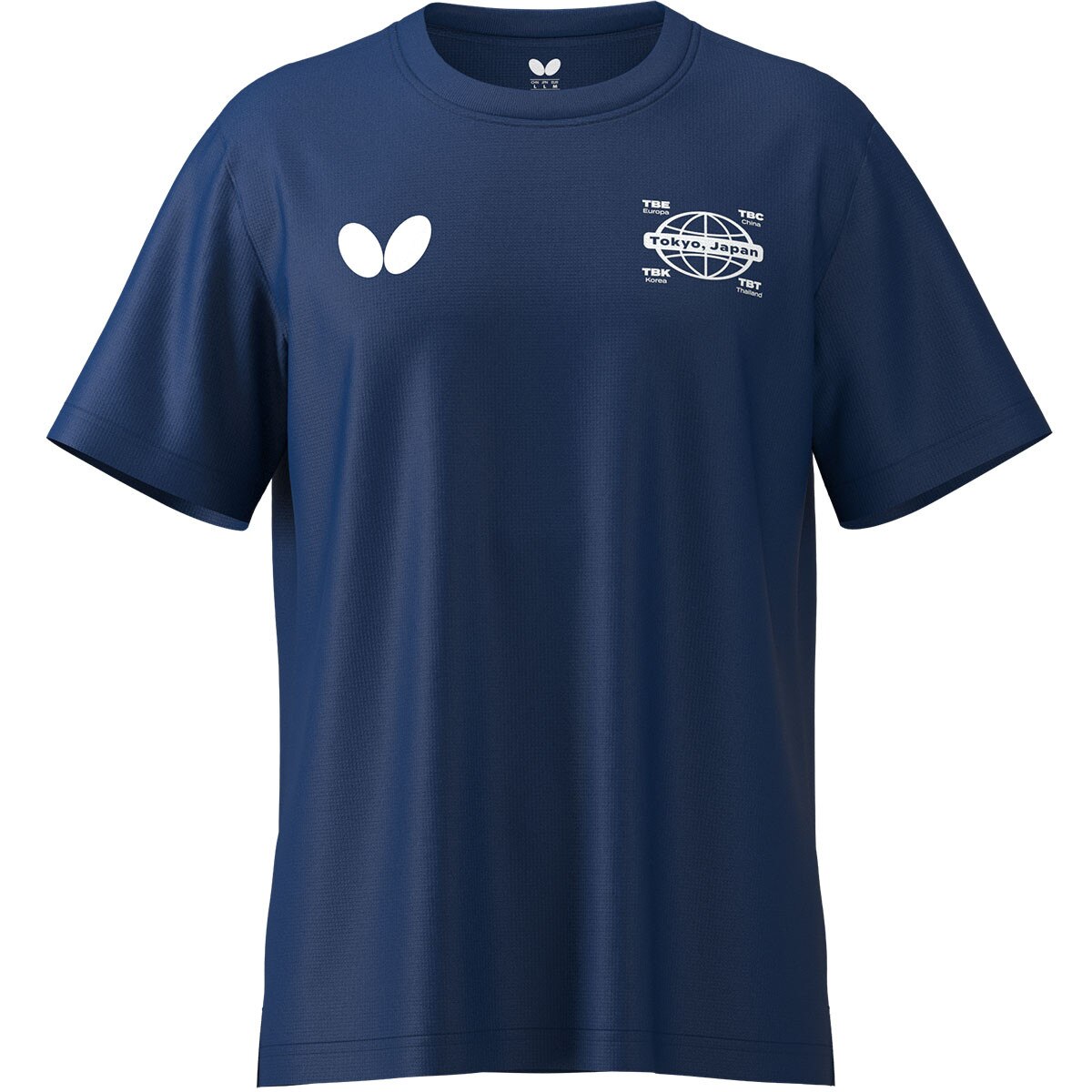 Butterfly Rubber T-Shirt - Blue - Front